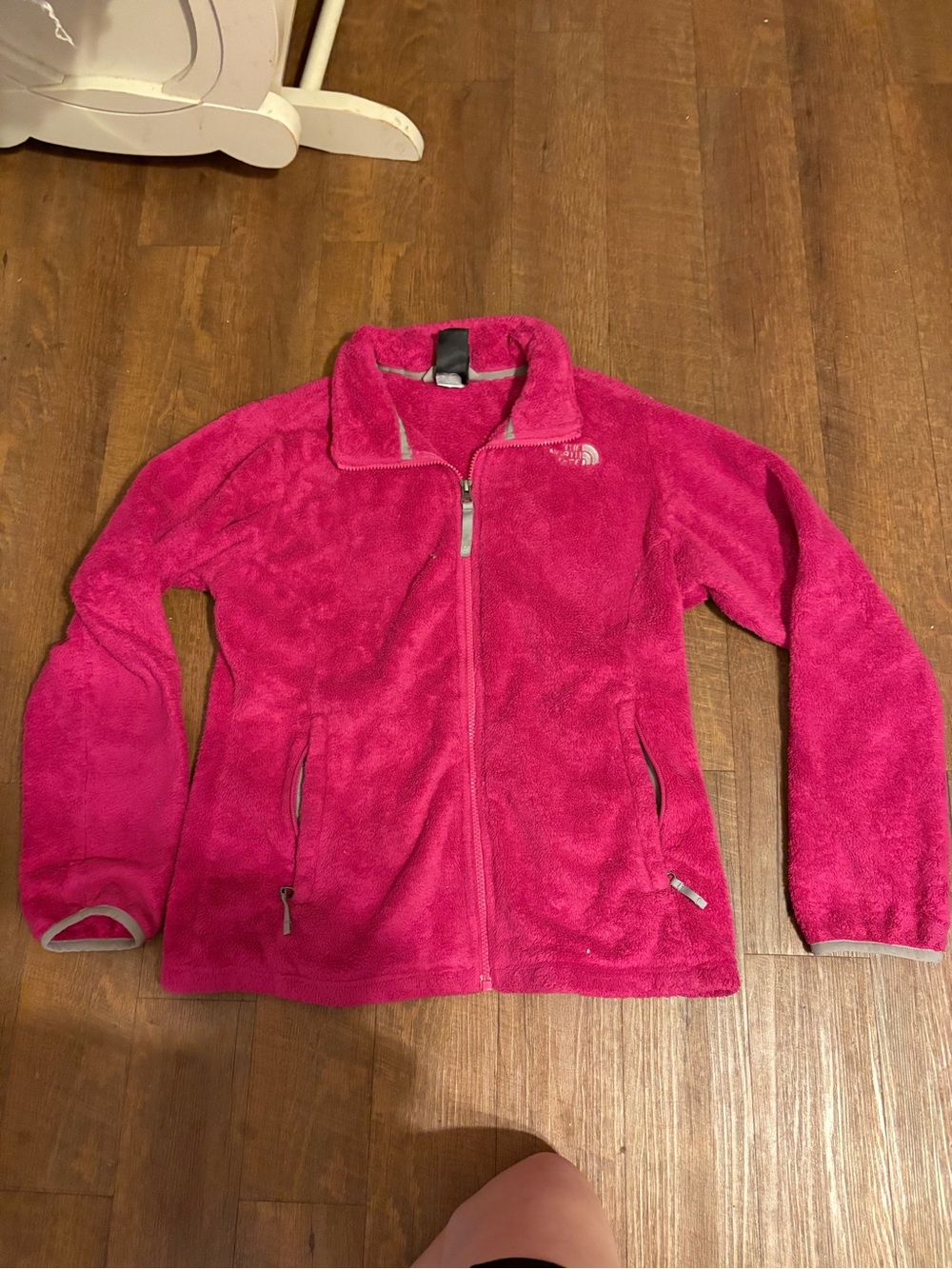 The North Face Hot Pink Fleece Jacket size Small Petite